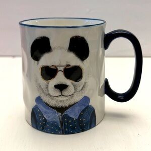 Discontinued Signature Housewares Hipster Animal Panda Bear SHADE Coffee Mug Cup
